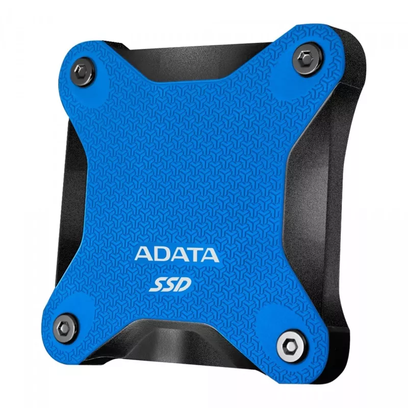 SSD externo ADATA SD620 512 GB, USB 3.2 Gen 2 Micro-USB B, azul, caixa de silicone, resistente a choques