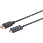 Adaptador de cabo de vídeo S/CONN 10-71075 10 m DisplayPort HDMI Type-A preto