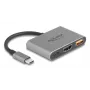 Adaptador de cabo de vídeo DeLOCK 61071 0,1 m USB Type-C USB Type-C USB Type-A HDMI cinzento