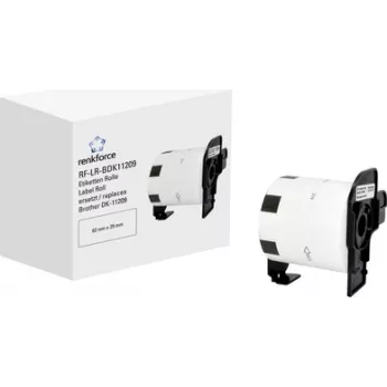 Rolo de etiquetas Renkforce compatível substitui Brother DK-11209 62 x 29 mm papel branco 800 unid. etiquetas de endereço standard RF-6027500 (RF-6027500)