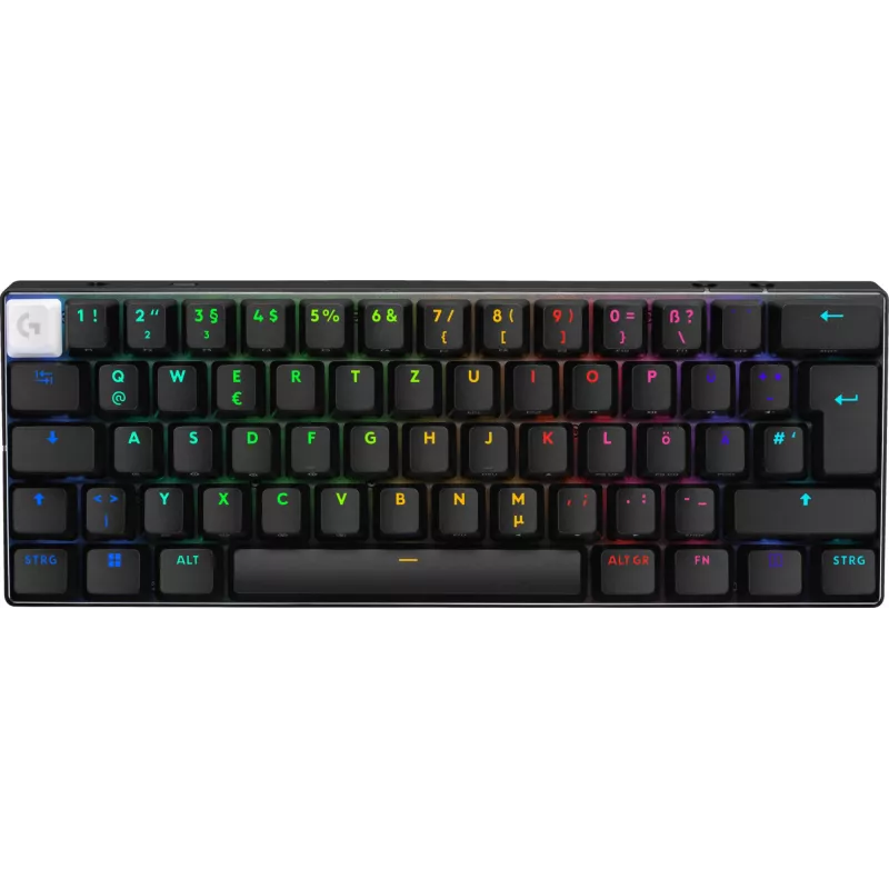 Logitech G PRO X 60 teclado gaming USB RF Wireless Bluetooth QWERTZ alemão preto