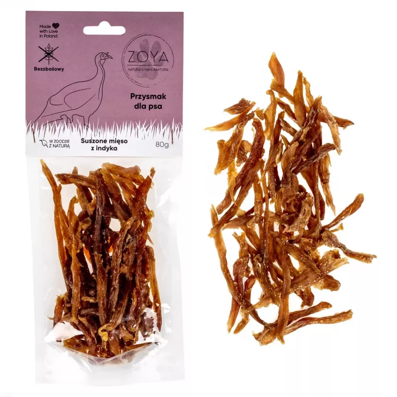 ZOYA Carne de peru - guloseimas para cães - 80g