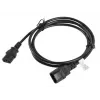 Cabo de alimentação Lanberg CA-C13E-11CC-0018-BK preto 1,8 m conector macho C13 conector macho C14 (CA-C13E-11CC-0018-BK)