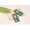 Capa de proteção iKins para Samsung Galaxy Note 20 — design Aqua Agate