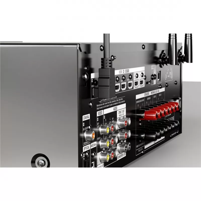 Goobay 61296 - Cabo HDMI High Speed com Ethernet ficha angular 4Ka60Hz 2.0 - Cabo - Digital/Display/Vídeo