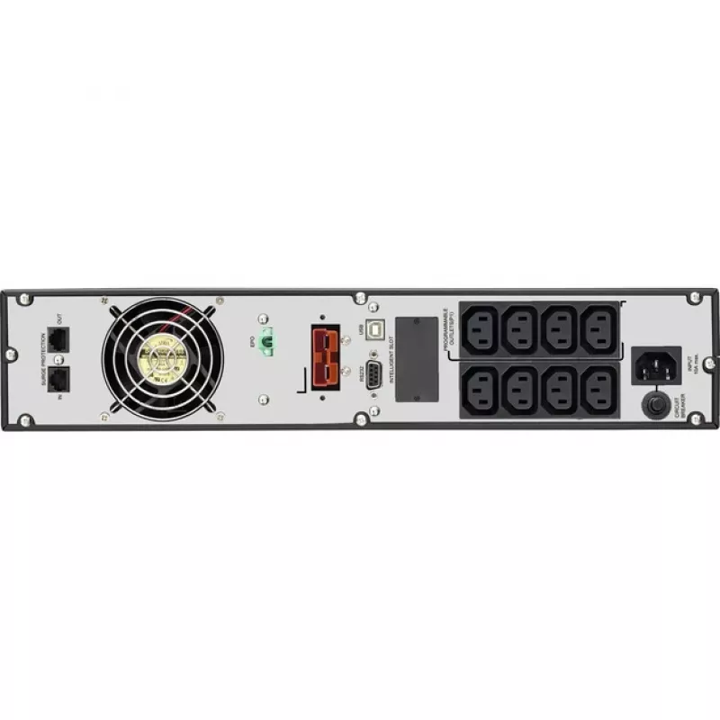 Bluewalker PowerWalker VFI 1000RM LCD - UPS - 800 Watt - 1000 VA 7 Ah - RS-232, USB - 8 tomadas de saída - 2U - 48,3 cm (19) (10120144)