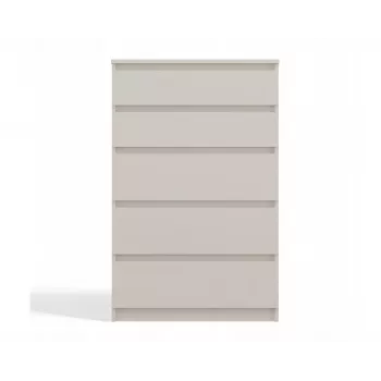 Cómoda top e shop MALWA M5, 5 gavetas, caxemira, 700×1095×400 mm, aglomerado
