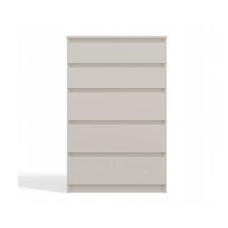 Cómoda top e shop MALWA M5, 5 gavetas, caxemira, 700×1095×400 mm, aglomerado