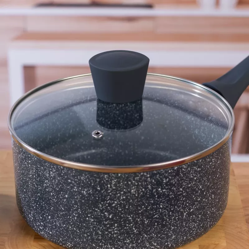 Conjunto de panelas Russell Hobbs RH02818EU7, conjunto de 5 peças de cozinha em pedra