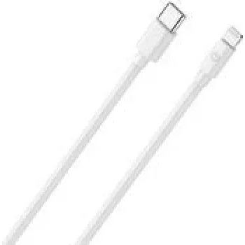 Cabo para telemóvel RealPower 2m USB C Lightning branco 385242