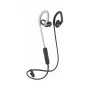 Poly BackBeat Fit 350 - Auscultadores - arco auricular - intra-auriculares - desporto - cinzento - branco - binaurais - resistentes ao suor