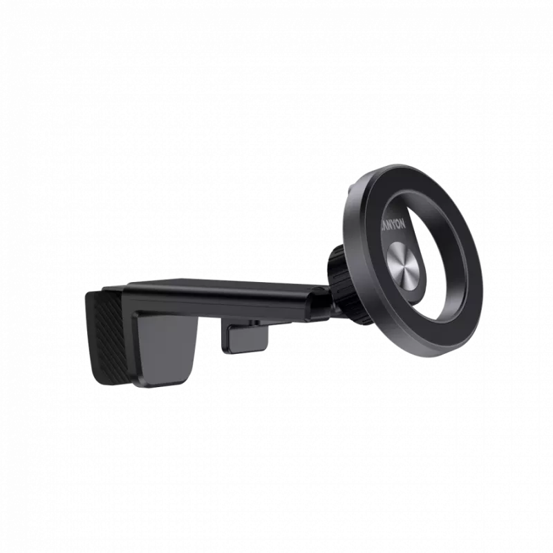 Suporte de viagem magnético CANYON OnGrip 11 — suporte magnético com clipe, preto, suporte compacto de viagem para telemóvel