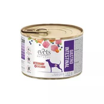 Comida húmida para cães em lata 4vets Natural Gastro Intestinal 185 g — peru, sem cereais, para cães adultos