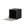 Armário de arrumação fechado Cama ROCO RO5 37/37/39 preto/preto/branco