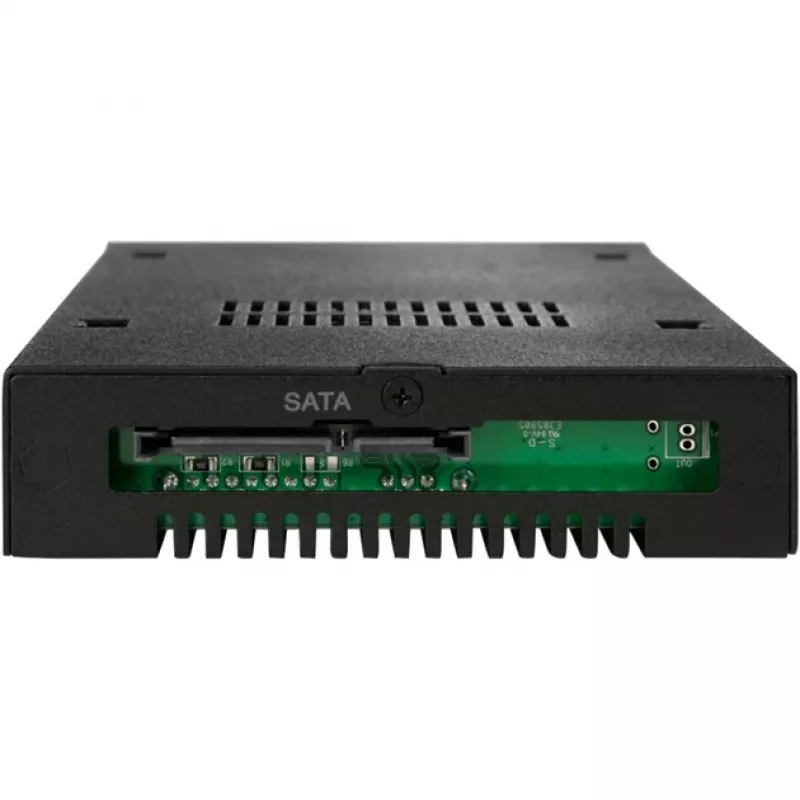 ICY DOCK - ToughArmor - MB991SK-B - HDD/SSD SATA de 2,5 polegadas - Metal maciço - para baía de 3,5 polegadas - SATA 6Gbit/s - Sem ventoinha - Fecho de segurança