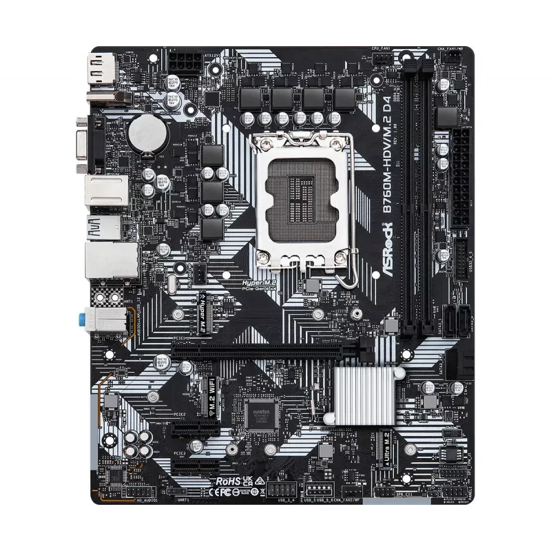 Placa-mãe ASRock B760M-HDV/M.2 D4 DDR4 LGA 1700 Micro-ATX
