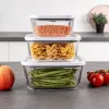 Conjunto de recipientes de vidro para máquina de vácuo Rommelsbacher VCG 1, 3 peças (350 ml, 670 ml, 1100 ml), transparente