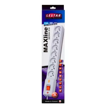 Proteção contra sobretensão Lestar LX 810 1L, cabo 5,0 m, cinzento