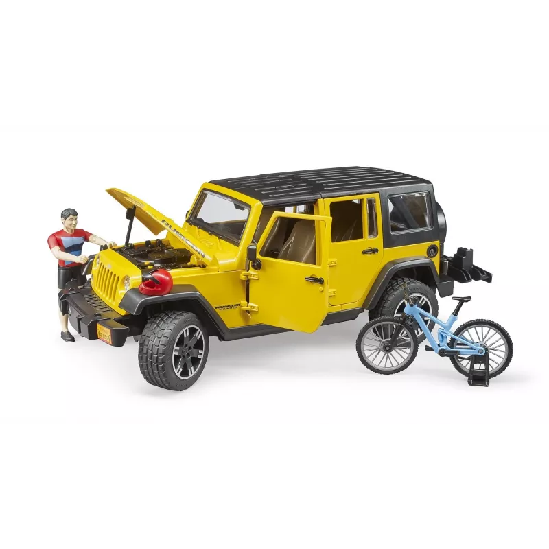 Brinquedo Jeep BRUDER 02543 para tema de BTT e ciclismo, ABS, multicolorido, a partir de 4 anos