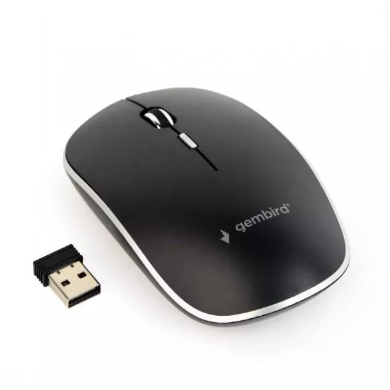 Rato USB OPTICAL WRL preto/SILENT MUSW-4BS-01 GEMBIRD
