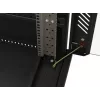 Armário rack 19 polegadas LANBERG FF01-6022-23B, 22U, 600×1000 mm, preto, portas perfuradas