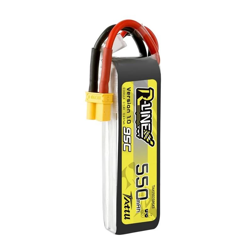Bateria Tattu R-Line 550mAh 7,4V 95C 2S1P XT30