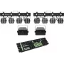 Conjunto de luzes EUROLITE KLS-180 LED 2x + WF-40 LED 2x com controlador DMX