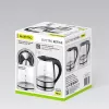 Maestro MR-062-BLACK chaleira elétrica de vidro, 1630 W, 1,2 L