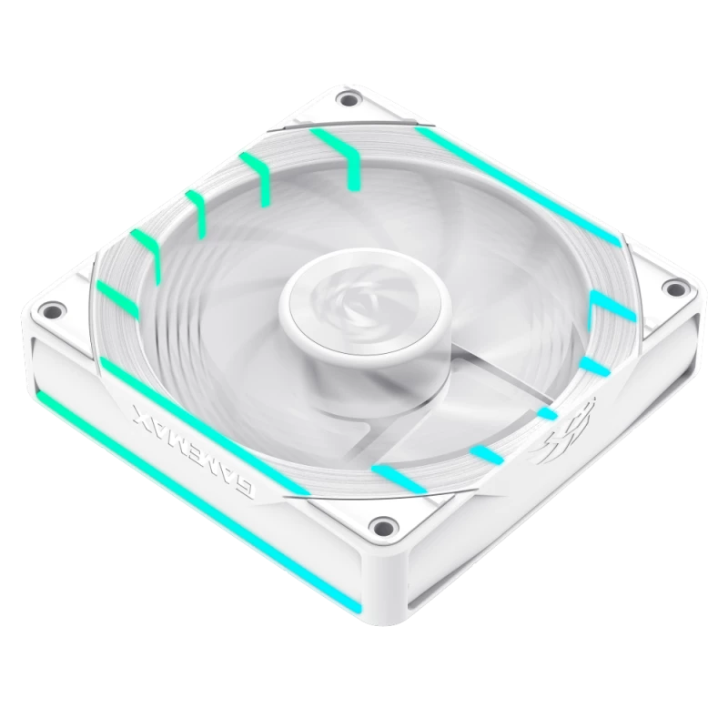 GAMEMAX TORNADO T12 ARGB-RW Ventoinha de caixa 120mm com pás invertidas branca
