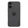 Estojo de proteção Nillkin para iPhone 16 Plus Super Frosted Pro — preto, capa rígida fina