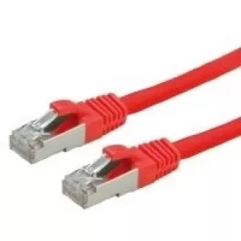 Cabo de patch S/FTP-(PiMF-) VALUE Cat.6, LSOH, vermelho, 10m (21.99.1281)