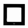 Shelly Wall Frame 1 moldura simples para interruptor de parede, preta