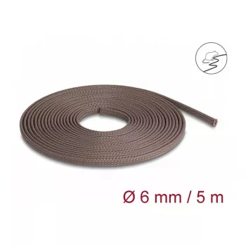 Revestimento de cabo DeLOCK 20903 castanho poliéster 6 mm