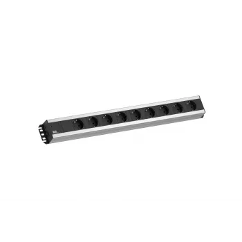 Extensão elétrica Bachmann 300.001 2 m 9 tomadas AC, interior, preto, cinzento