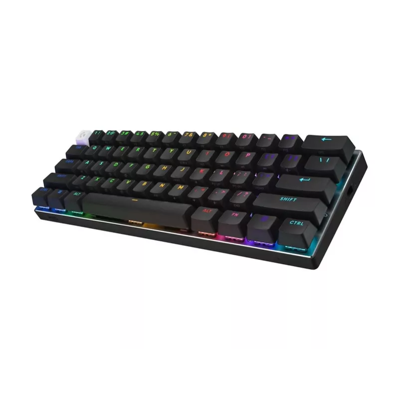 Teclado de gaming Logitech G PRO X 60 USB RF Wireless Bluetooth QWERTY US International branco