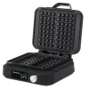 Máquina de waffles Adler AD 3087 — máquina de waffles belgas elétrica, 2200 W, 2 placas retangulares 9×17 cm, preta