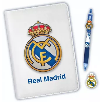 Caderno com caneta de 10 cores Kids Euroswan Real Madryt – caderno temático com caneta multicolor