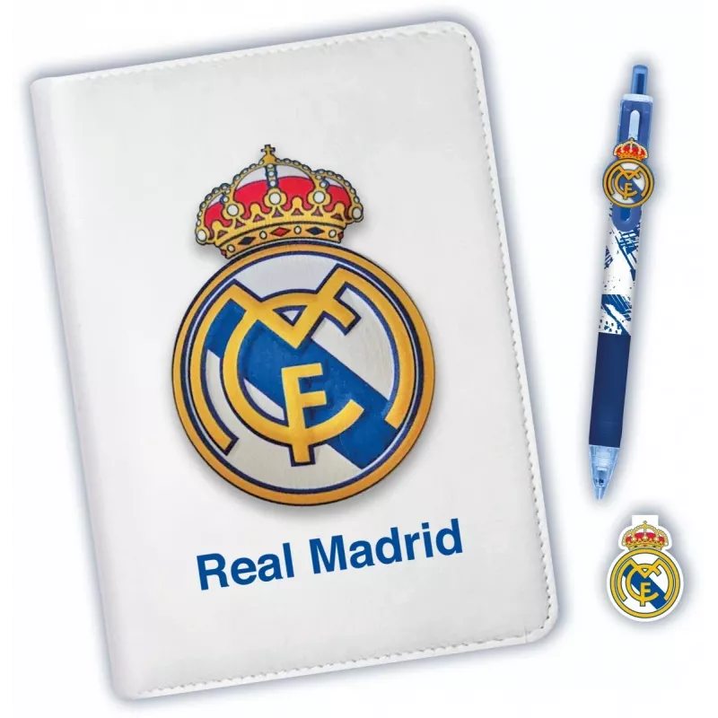 Caderno com caneta de 10 cores Kids Euroswan Real Madryt – caderno temático com caneta multicolor