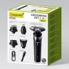 Conjunto de barbear elétrico 5-em-1 recarregável à prova de água Maestro MR-675 com função de carregamento USB