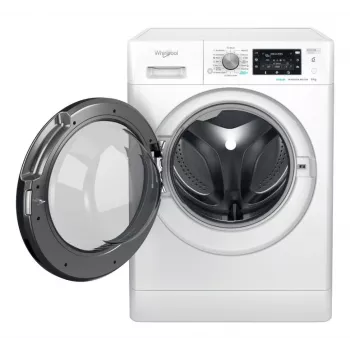 Máquina de lavar WHIRLPOOL FFD 9489 BV EE, 9 kg, 1400 rpm, classe energética A, profundidade 63 cm, motor inverter, portas pretas