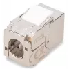 Módulo keystone compacto Digitus CAT 6A, blindado, montagem sem ferramentas, 12 unidades