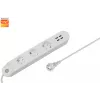 Régua de tomadas inteligente Denver SHP-300U 3 tomadas AC tipo E 4 branco