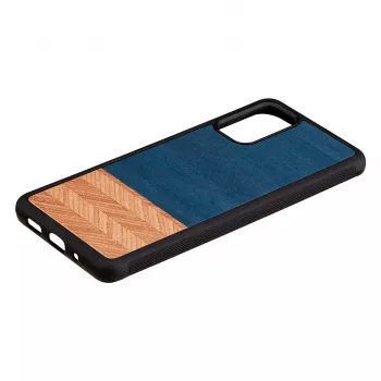 Capa para telemóvel Man and Wood Galaxy S20+ Denim preto — capa de proteção para Samsung Galaxy S20+