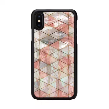 Capa de proteção iKins para iPhone XS / iPhone X, padrão losango, preto