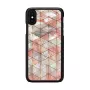 Capa de proteção iKins para iPhone XS / iPhone X, padrão losango, preto