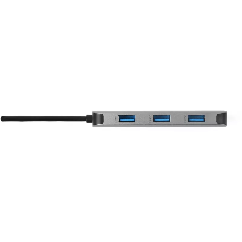 Dongle USB-C 7 em 1 Acer — USB 3.2 Gen 1 Type-C, 3x USB-A, HDMI, SD/MicroSD, 100W PD, prateado