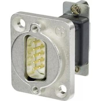 Neutrik NADB9MF Adaptador de interface de cabo D-SUB Preto - Prateado (NADB9MF)