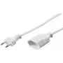 Cabo de extensão elétrico e+p SVE 2 3 m 1 tomada AC Branco