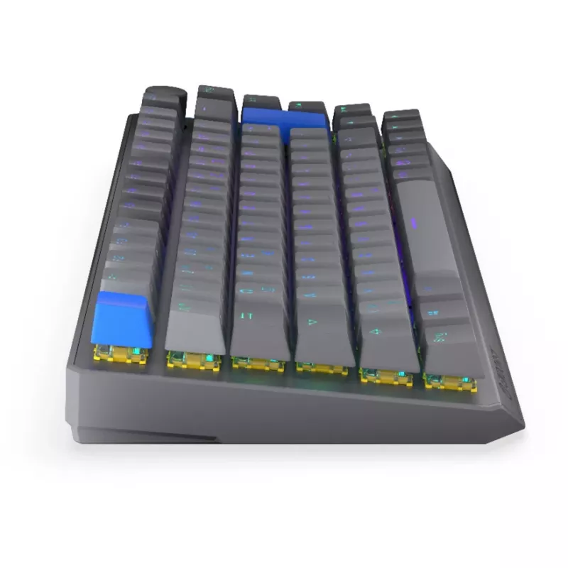Teclado mecânico sem fios compacto 75% ENDORFY Thock V2 com interruptores amarelos, Layout DE