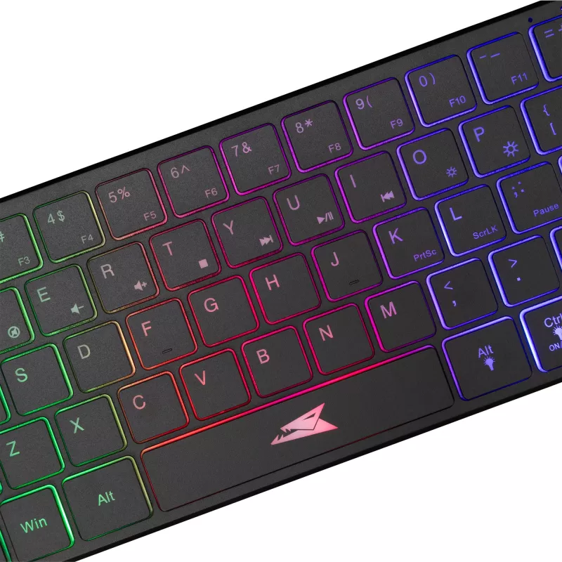 Teclado mecânico Baracuda Seahorse preto SEAHORSE-B durável leve